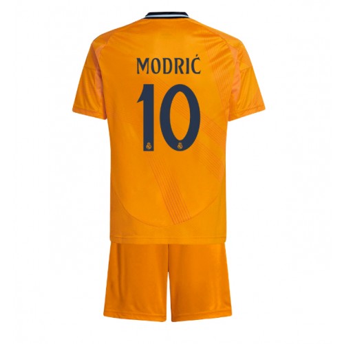 Fotbalové Dres Real Madrid Luka Modric #10 Dětské Venkovní 2024-25 Krátký Rukáv (+ trenýrky)